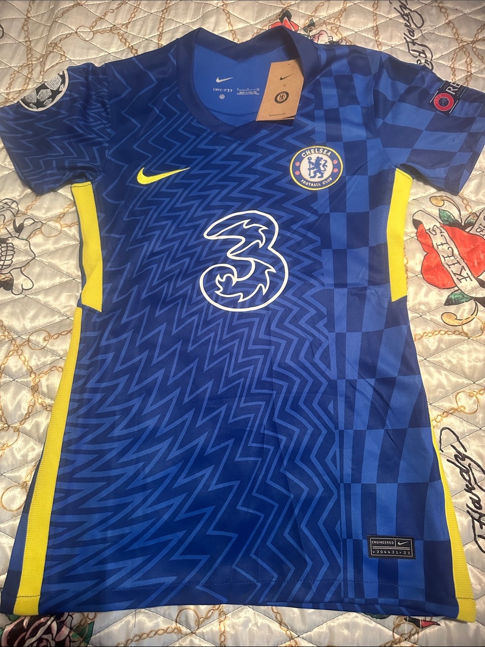 Nike Chelsea Womens Soccer Jersey - Blue & Yellow
